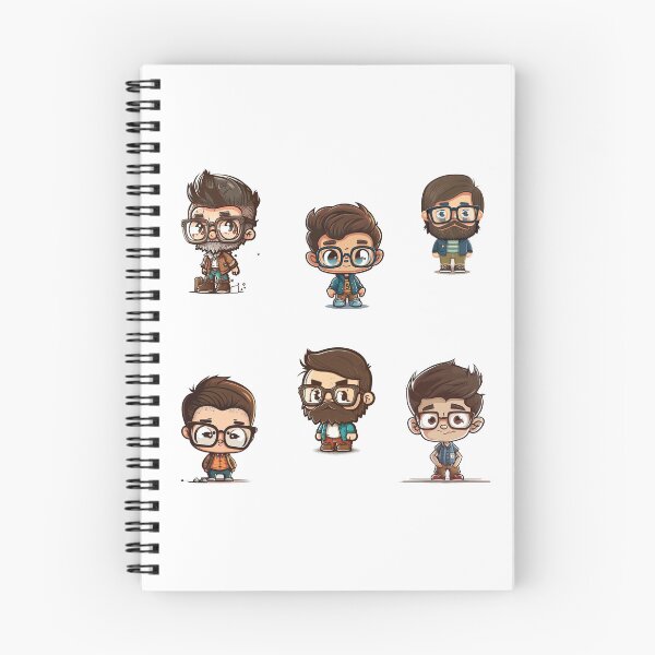 Item preview, Cute Hipster Nerds - sticker pack designed and sold by elmindo.
