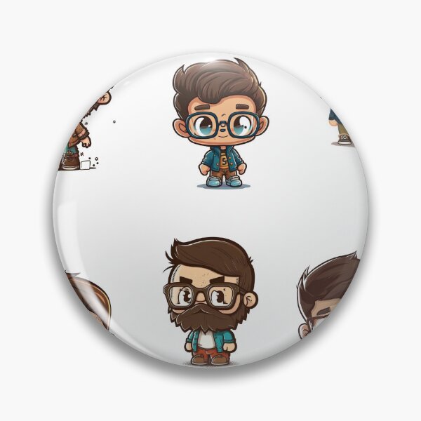 Item preview, Cute Hipster Nerds - sticker pack designed and sold by elmindo.