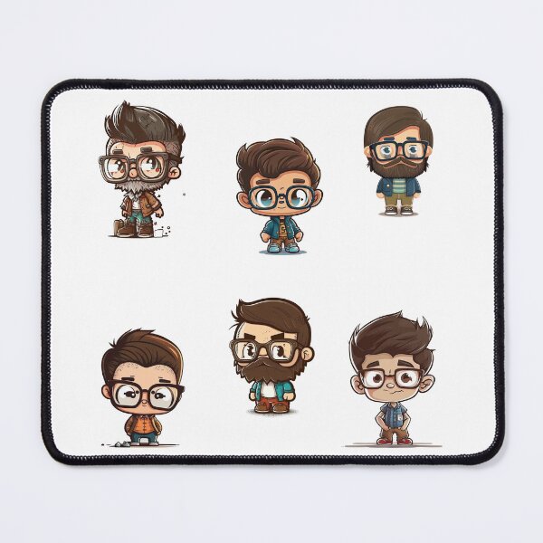 Item preview, Cute Hipster Nerds - sticker pack designed and sold by elmindo.