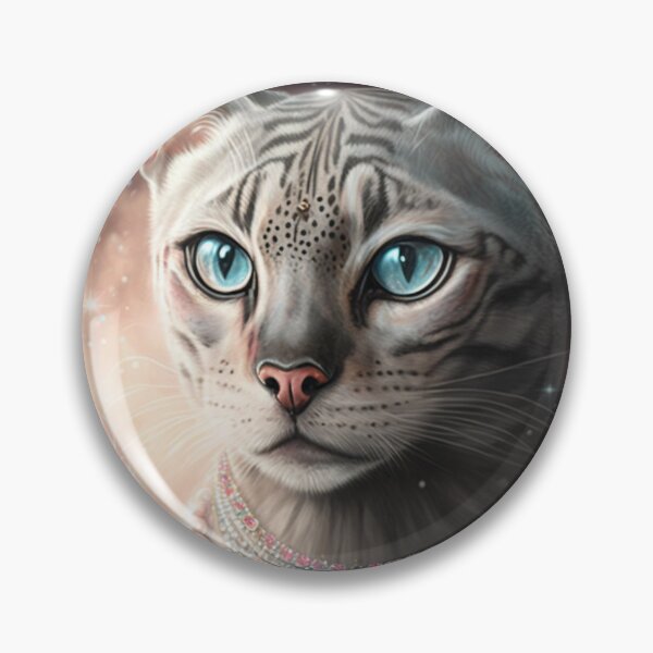Artikelvorschau, Königliche bengalische Silberkatze entworfen und verkauft von Nocturne Paws.