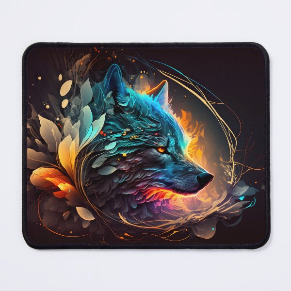 Item preview, Abstract Wolf Face Art  designed and sold by PeteRascal.