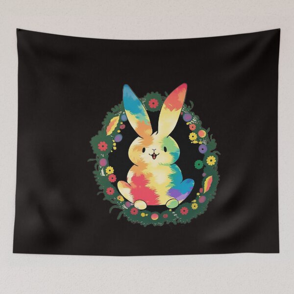Item preview, Cute Bunny Colorful Easter Egg Floral Funny Bunny Easter designed and sold by Cheeeeky.