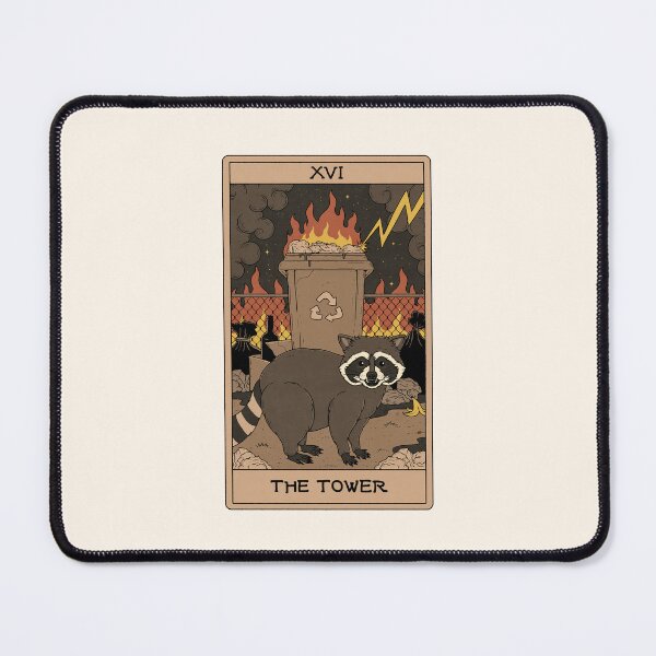 Item preview, The Tower - Raccoons Tarot designed and sold by Thiago Corrêa.