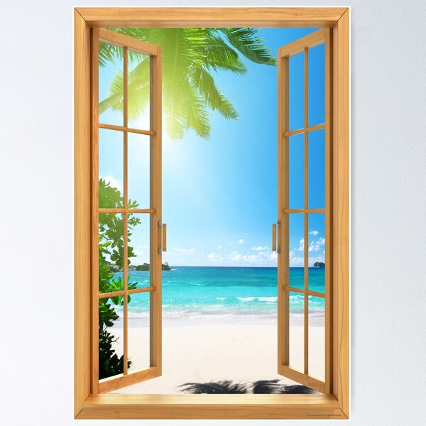 Item preview, Window View Ocean Wather Beach 10 designed and sold by ConradSignature.
