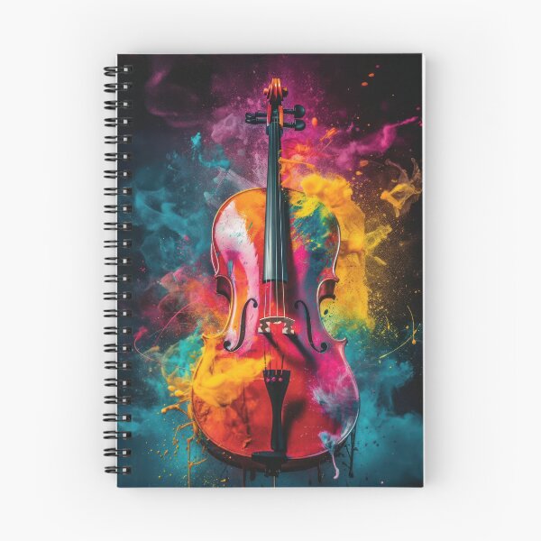 Item preview, Cello with exploding colors  designed and sold by art8085.