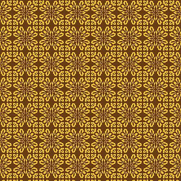 Cute Indonesian Batik Golden Patterns Background, Batik, Pattern