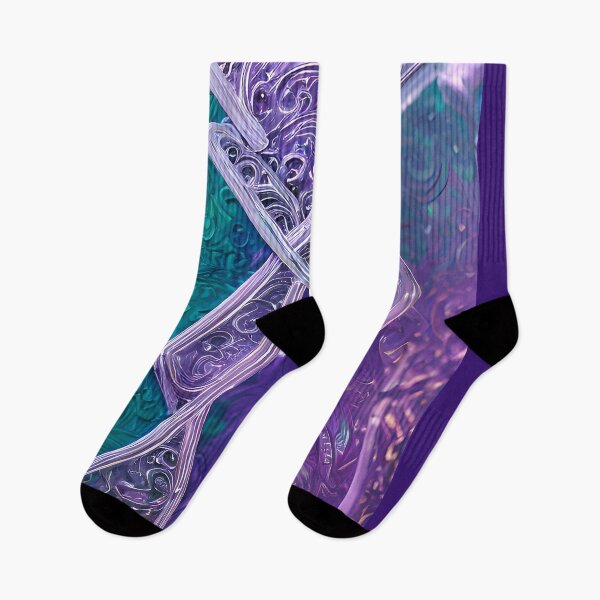 Item preview, Chiseled violet blue and silver filigree pattern 1 designed and sold by kbgraphicimages.