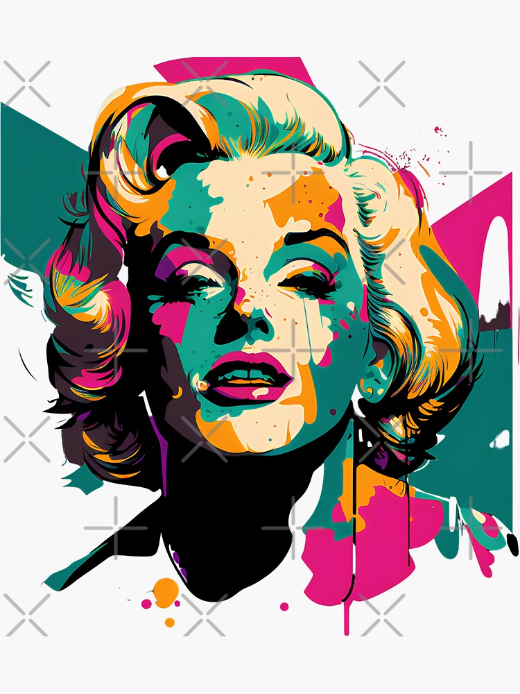 Marilyn Monroe Pop Art 3 Design | Sticker