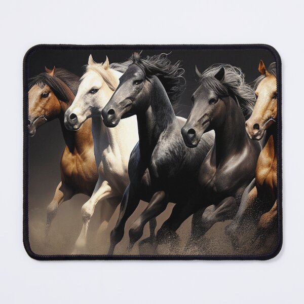 Item preview, seven lucky running horses painting designed and sold by FireFXStudio.