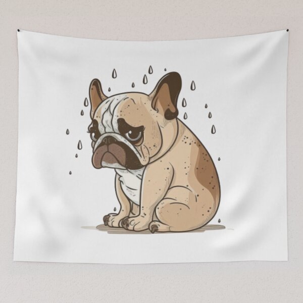 Item preview, Frenchie the Nervous French Bulldog  designed and sold by PetsEnough.