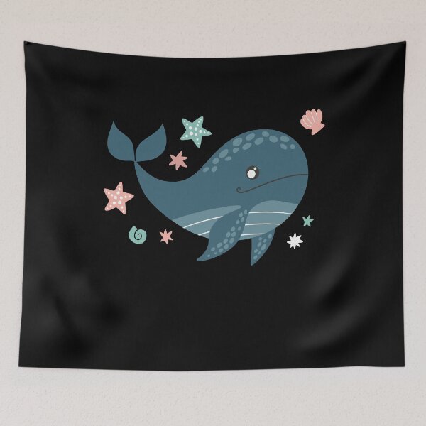 Item preview, Blue Whale Cute Kids Whale Sea designed and sold by MooonTees.