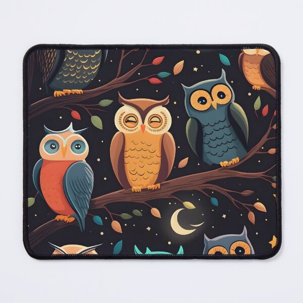 Item preview, Owls on a tree designed and sold by MidgardWonders.