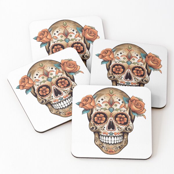 Item preview, Mexican Colored Skull, Sugar Skull, Soul of a Deceased designed and sold by InspiringInk.