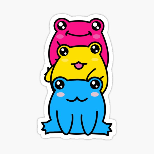 Item preview, Cute Kawaii Frog Pansexual, pansexual flag, pansexual pride flag, pansexual pride, pansexual colors, lgbtqia, pansexual color, pansexual animal, pansexual proud, pansexual animal designed and sold by Ceci Shop ⭐⭐⭐⭐⭐.