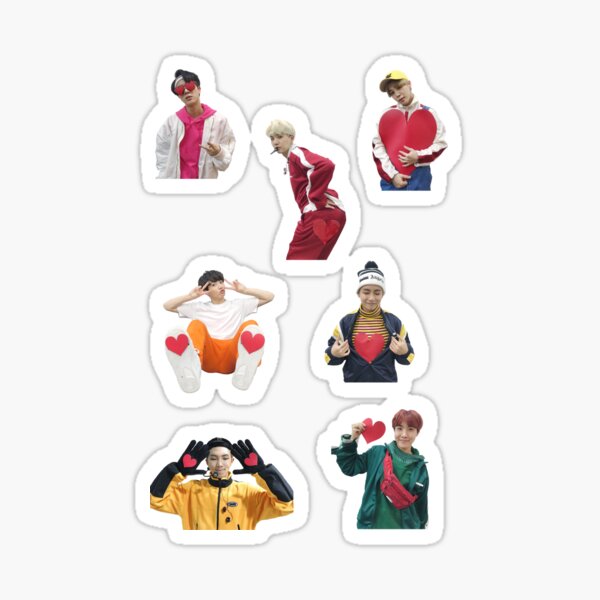 BTS gogo hearts from MBC NYE Sticker