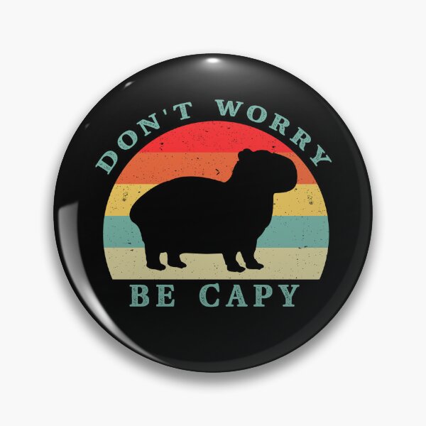 Item preview, Don't worry, be Capy - Capybara funny design designed and sold by doodle189.