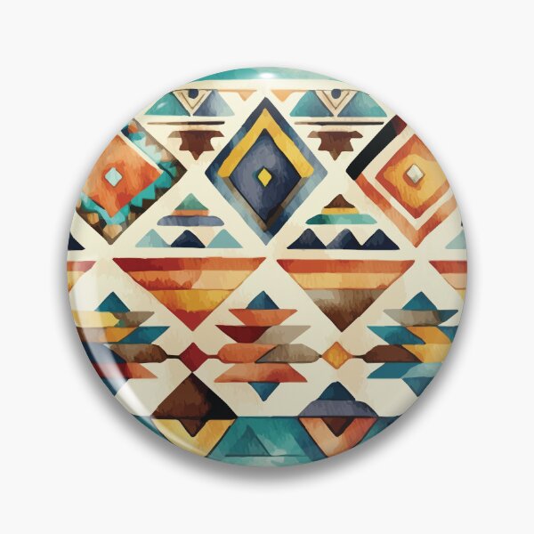 Aperçu de l'œuvre Un motif géométrique aztèque du sud-ouest - Motifs Boho Chic créée et vendue par GVRDesign.
