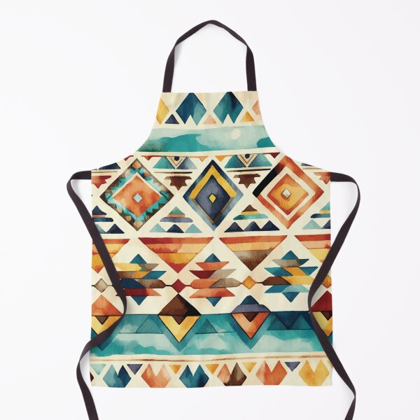 Aperçu de l'œuvre Un motif géométrique aztèque du sud-ouest - Motifs Boho Chic créée et vendue par GVRDesign.