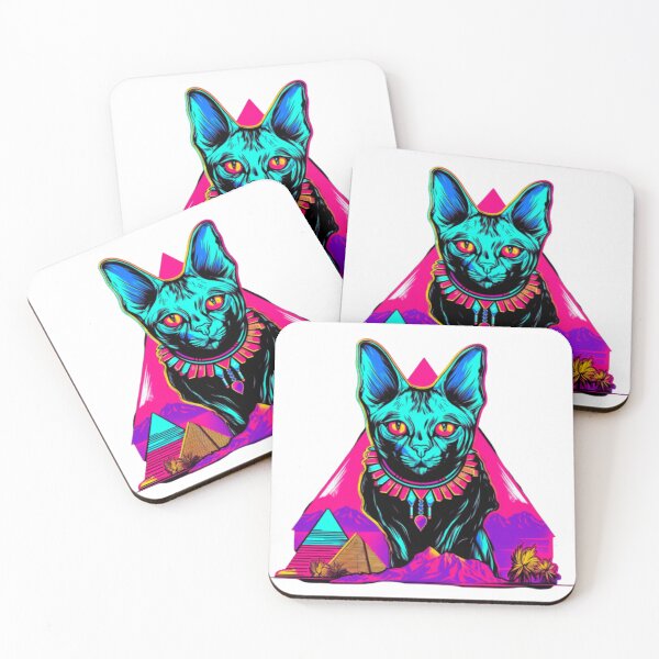 Item preview, Neon Kitty Cat Sphynx  designed and sold by Bad Kitties.