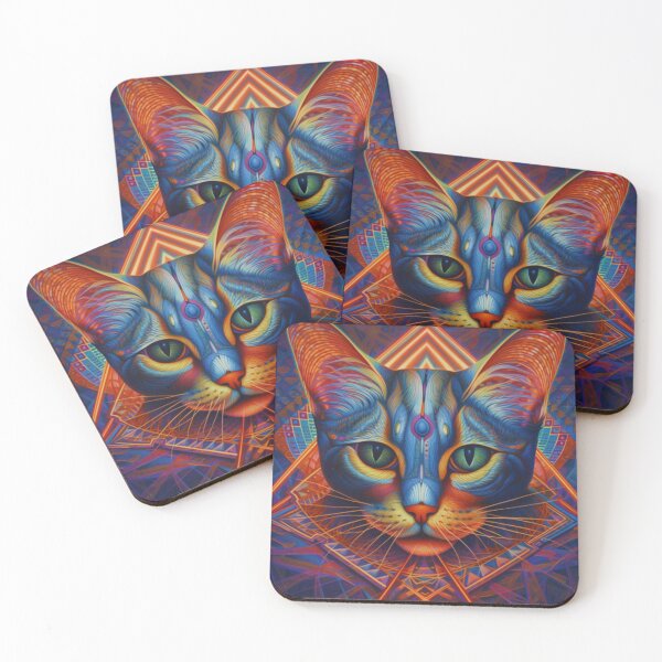 Item preview, Alex Grey Sacred Kitty Cat designed and sold by Bad Kitties.