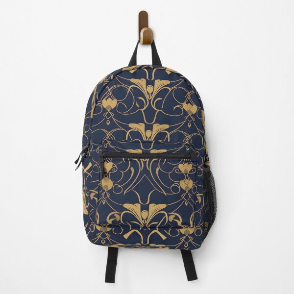 Item preview, Art Nouveau Style Navy And Gold Pattern designed and sold by JackCurtis1991.