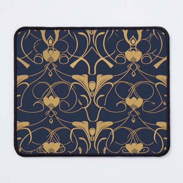 Item preview, Art Nouveau Style Navy And Gold Pattern designed and sold by JackCurtis1991.