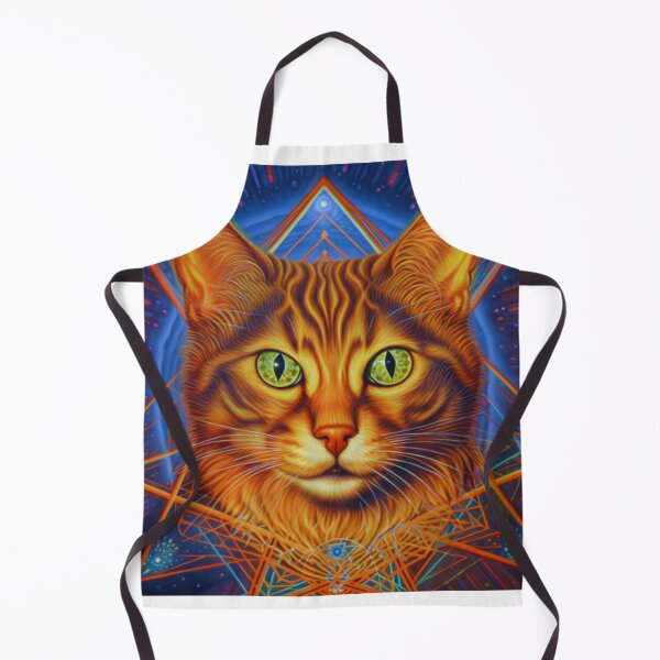 Item preview, Alex Grey Inspired Sacred Geometry Tabby Kitty Cat designed and sold by Bad Kitties.