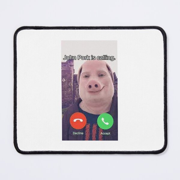 John Pork Is Calling Meme Sticker for Sale by austriforest