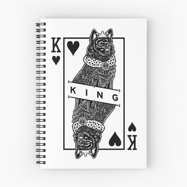 Item preview, Mudi Black King Of Hearts Funny Dog Lover Pop Art designed and sold by GrandeDuc.