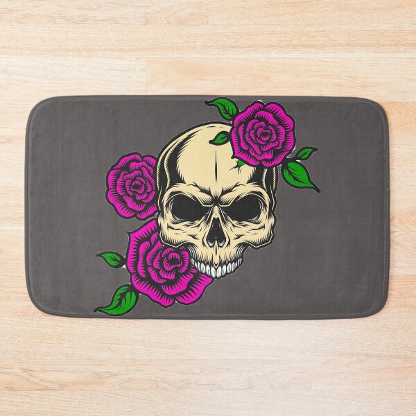 Item preview, skull with roses designed and sold by Myshopthings.