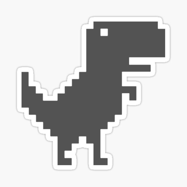  You Are Offline T-Rex [Dino Run] Pixel Art Dinosaur Game  Sweatshirt : Clothing, Shoes & Jewelry