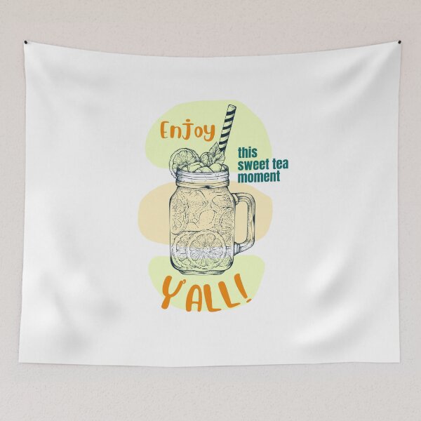 Item preview, Enjoy This Sweet Tea Moment Y'all Southern Iced Tea designed and sold by WUOdesigns.