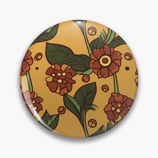 Item preview, Surrealistic vintage floral pattern designed and sold by randrdesign.