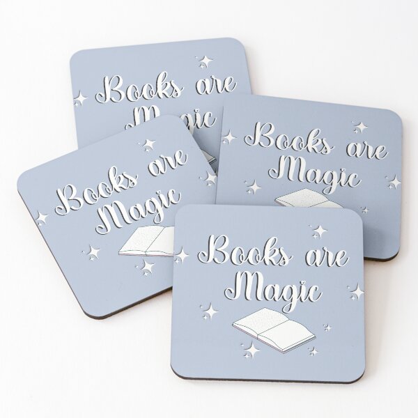 Item preview, Books are Magic Blue designed and sold by TeakettleBooks.