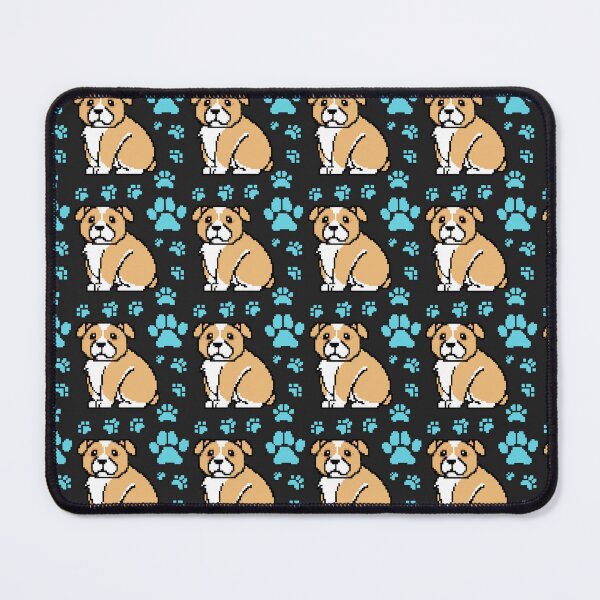 Item preview, cute doggo patterns sky blue on black designed and sold by Chaoticzarts.