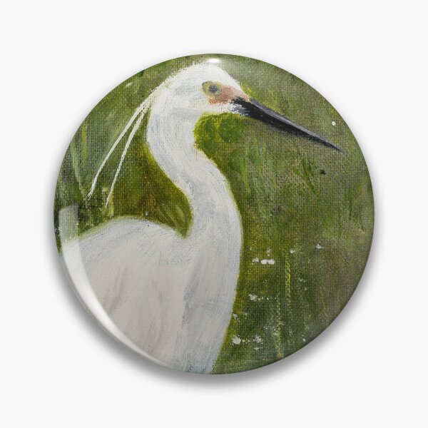 Item preview, plumed egret designed and sold by Deepthy.