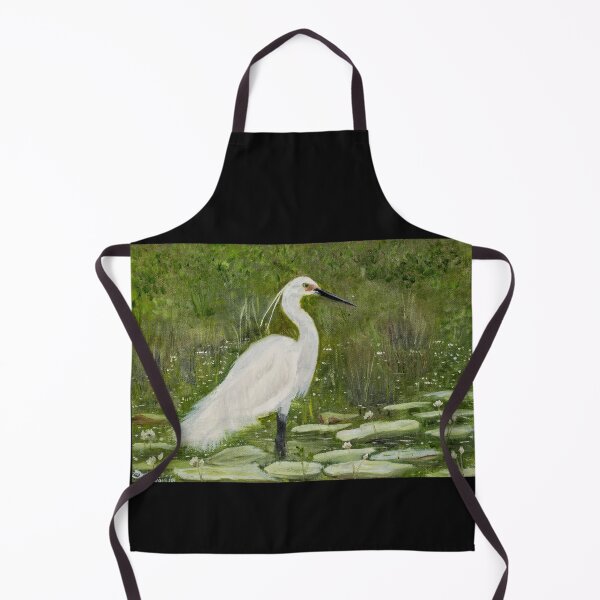 Item preview, plumed egret designed and sold by Deepthy.