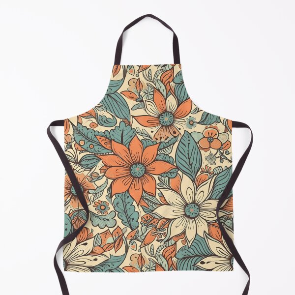 Item preview, Vintage 50s style floral pattern designed and sold by candlewithhare.