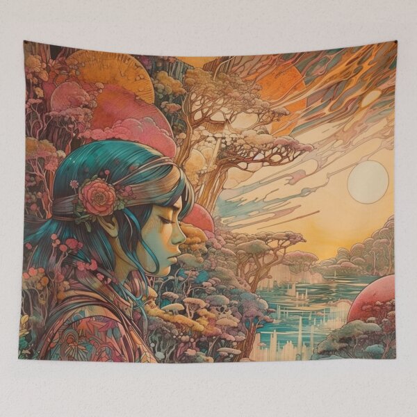 Item preview, Sunrise/Sunset Flower designed and sold by dcwildfinds.