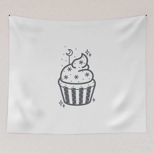 Item preview, Cupcake with star and a moon designed and sold by roc21.