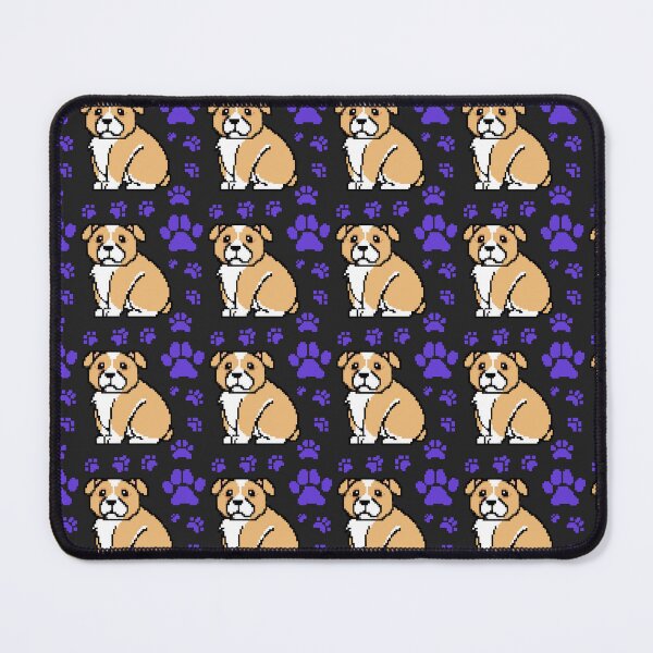 Item preview, cute doggo patterns violet on black designed and sold by Chaoticzarts.