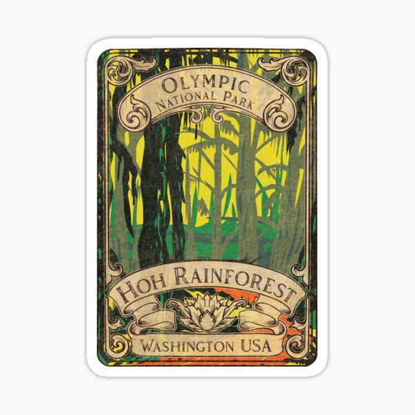 Item preview, Hoh Rainforest Olympic National Park Vintage designed and sold by JordanHolmes.