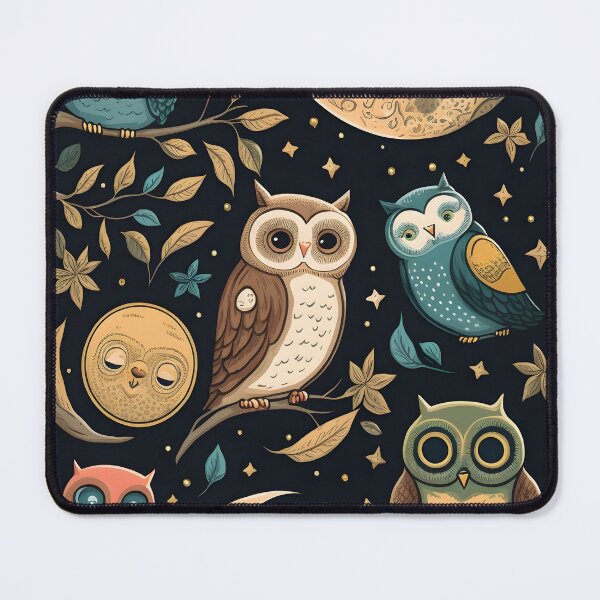 Item preview, Owls at night designed and sold by MidgardWonders.