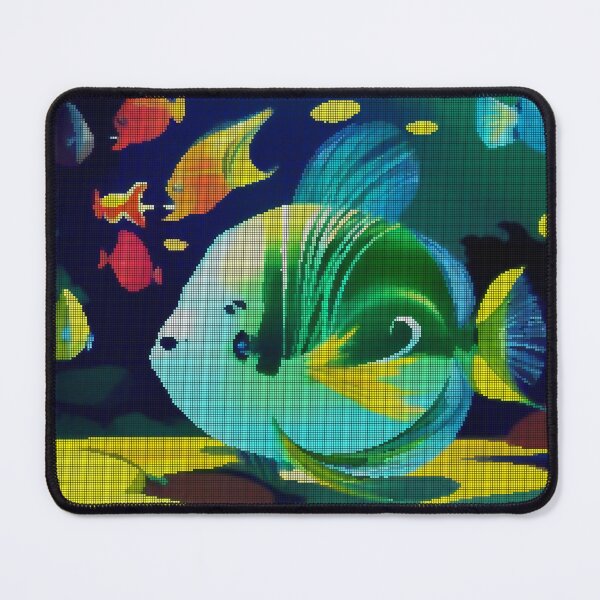 Item preview, Colorful Abstract Guppy Fish 8-bit Pixel Art designed and sold by PixelDripped.