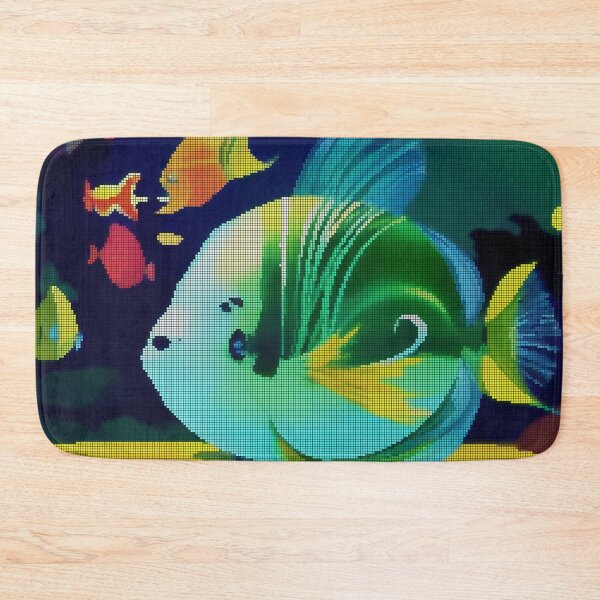 Item preview, Colorful Abstract Guppy Fish 8-bit Pixel Art designed and sold by PixelDripped.