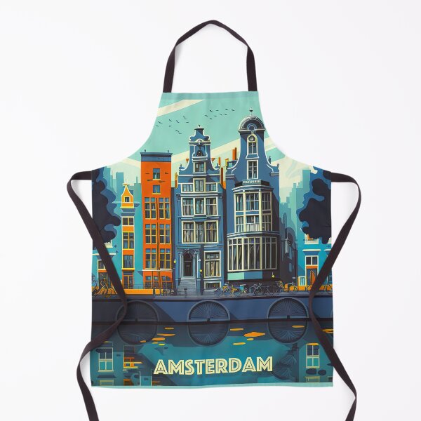 Item preview, Amsterdam canal designed and sold by FlatLandPrints.
