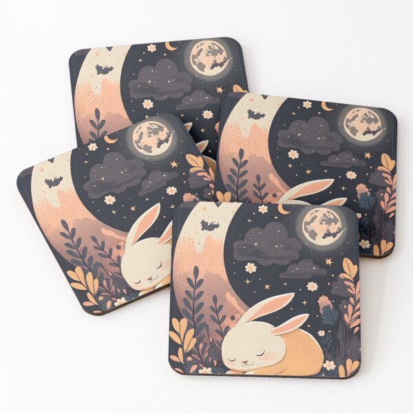 Item preview, Cute sleeping bunny designed and sold by MidgardWonders.
