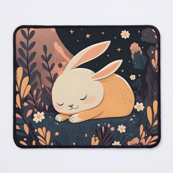 Item preview, Cute sleeping bunny designed and sold by MidgardWonders.