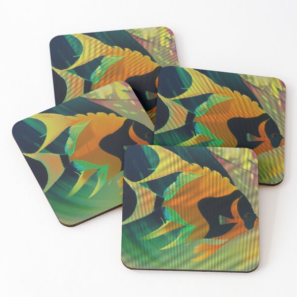Item preview, Colorful Abstract Angel Fish 8-bit Pixel Art designed and sold by PixelDripped.