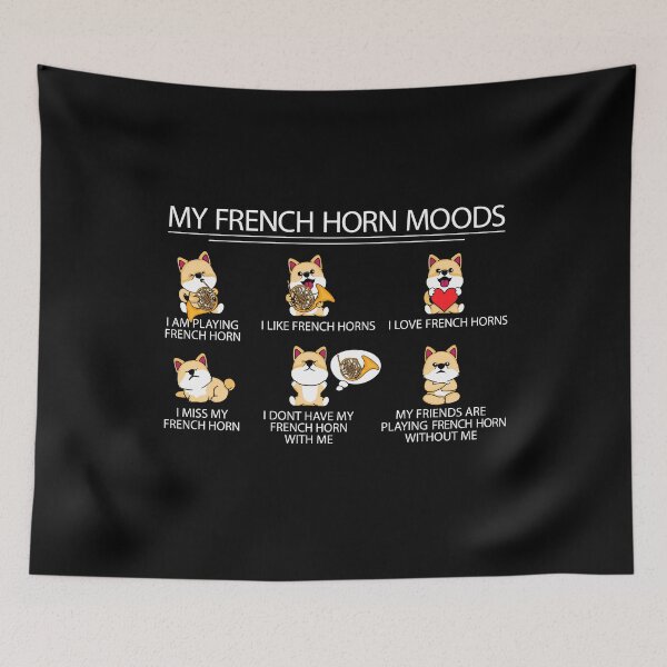 Item preview, French Horn Gift Kids Big Band Shiba Inu Dog French Horn designed and sold by DSWShirts.